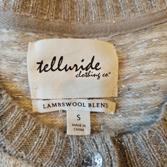 Telluride Clothing Co. Size Small Fair Isle Sweater Cardigan Lambswool Jeweled - Picture 7 of 10